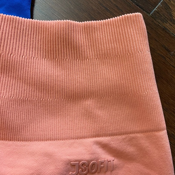 J80fit Scrunch Booty Gradient Biker Shorts  Ombré compression set of 3 size L - Picture 6 of 6